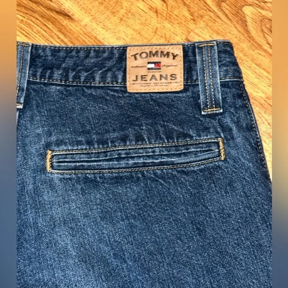 Y2K TOMMY HILFIGER Baggy Rave Cargo Jeans 33x31